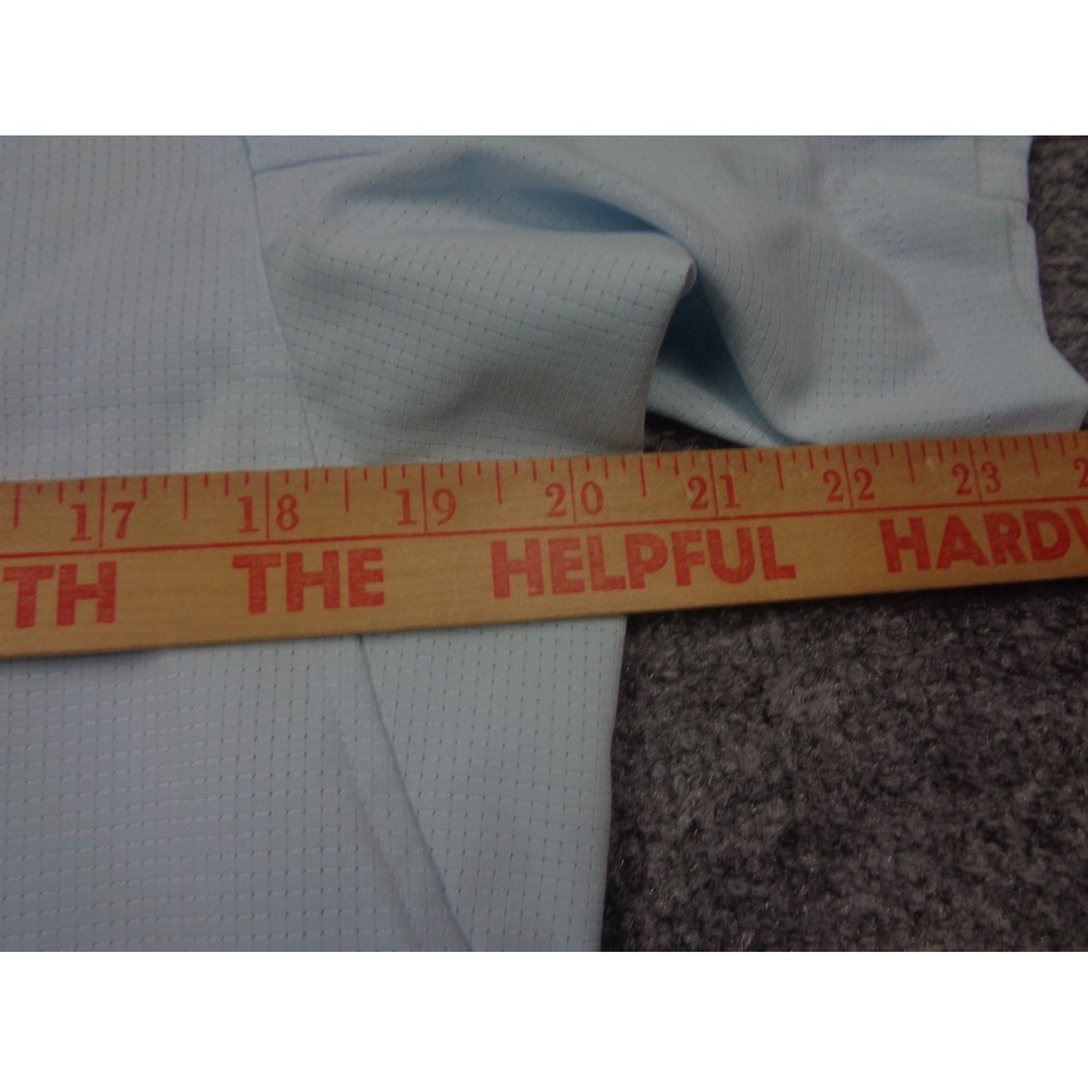Lululemon Airing Easy Shirt Mens M Light Blue Button Up Stretch Camp Wicking - Picture 8 of 11